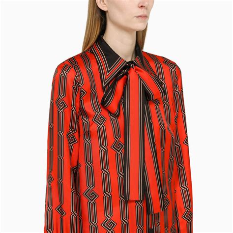 camicia gucci rosa seta|Camicia in jacquard di seta GUCCI da donna .